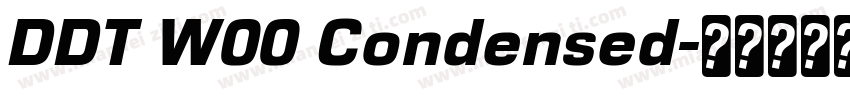 DDT W00 Condensed字体转换